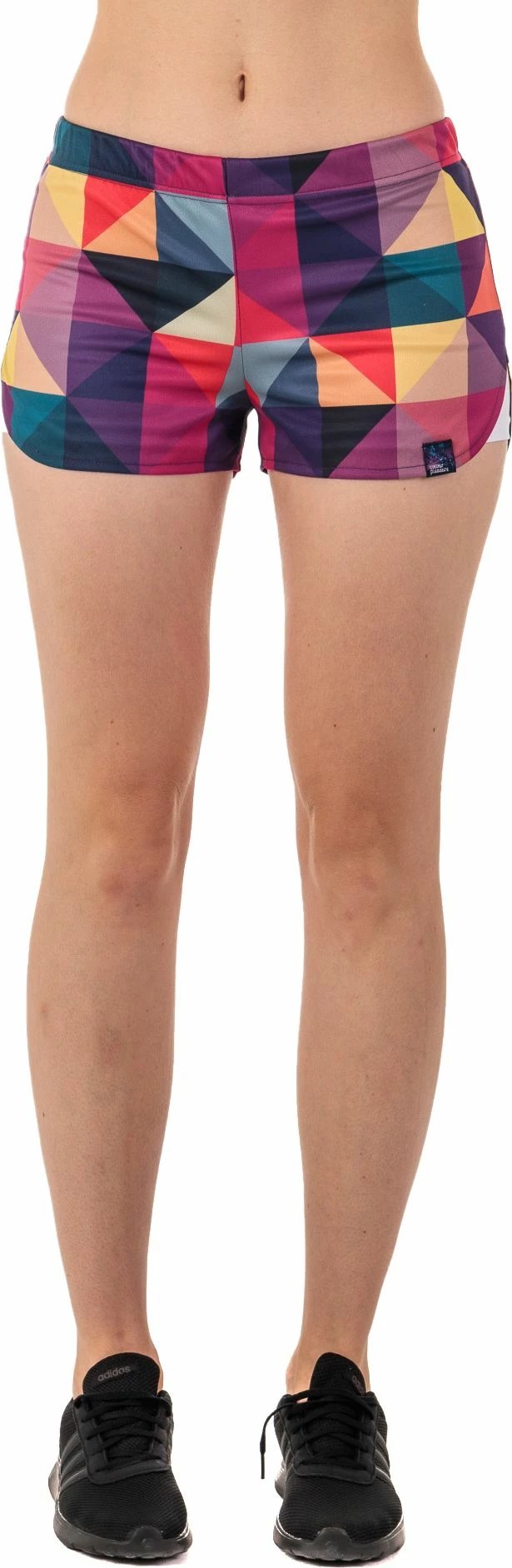 Shorce sportive për gra Colour Pleasure CP-020, XS-S, purple-yellow