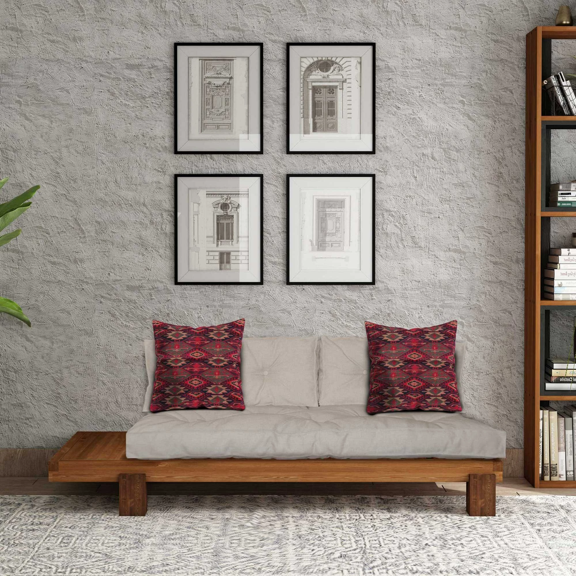 Krevat relaksues Atelier del Sofa, ngjyrë teak dhe bezhë, CPT8376-200