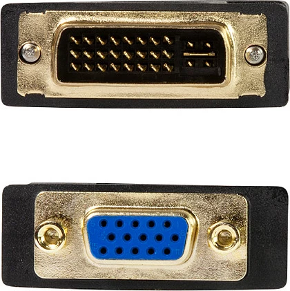 Adapter DVI-I në VGA LogiLink, 1080p, i zi