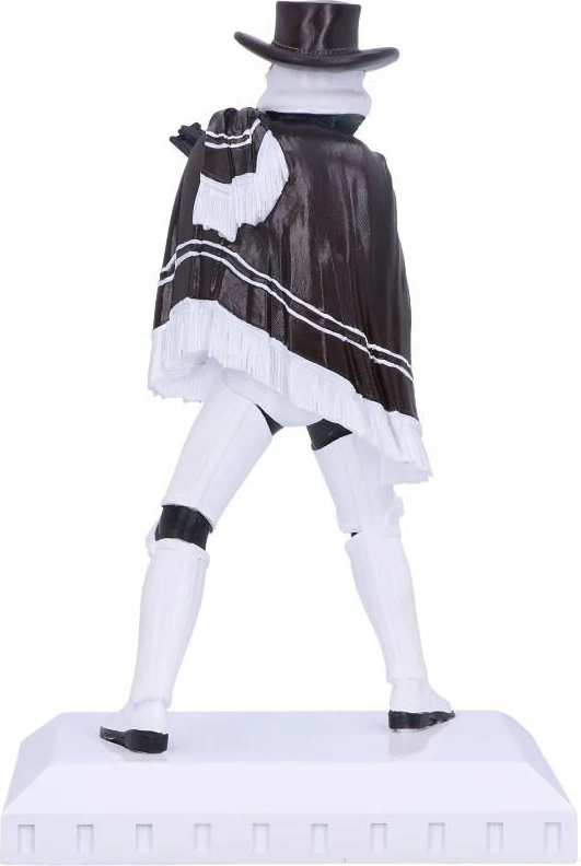 Figurinë koleksionuese NEMESIS NOW Stormtrooper "The Good The Bad and The Trooper" Star Wars, e pikturuar me dorë, bardhë/kafe e errët