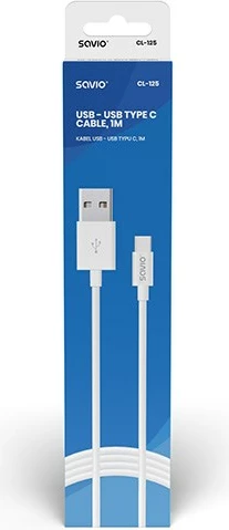 Kabllo USB Savio, 1m, e bardhë
