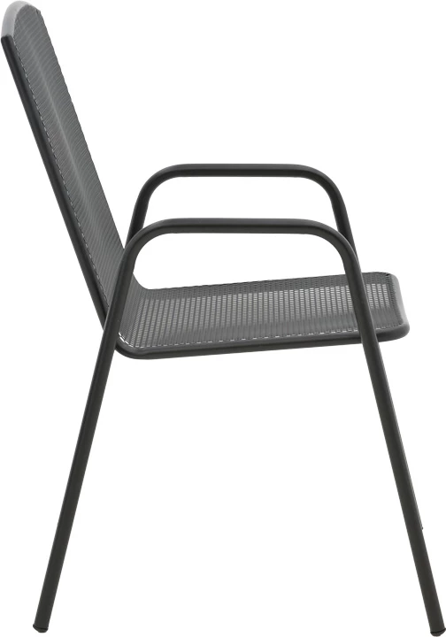 Set tavoline me karrige për terasë, metal i zi, Watson-Pomedon, 3 copë