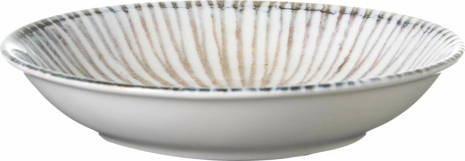 Tas coupe Fine Dine Ammonite 200 mm, porcelan i vitrified, gri-blu, set 6 copë