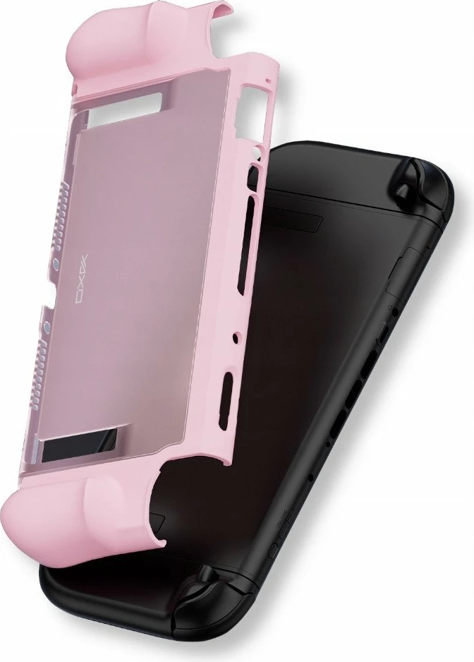 Mbështjellës për konzolë Yaxo BUZZARD YAX-GA-CS-18 për Nintendo Switch 2, mbrojtje military-grade, këmbëz palosëse, Neon Pink