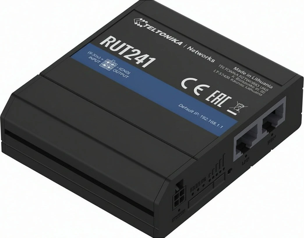 Router WiFi Teltonika RUT241, 4G LTE/3G/2G, 2x Ethernet, i zi