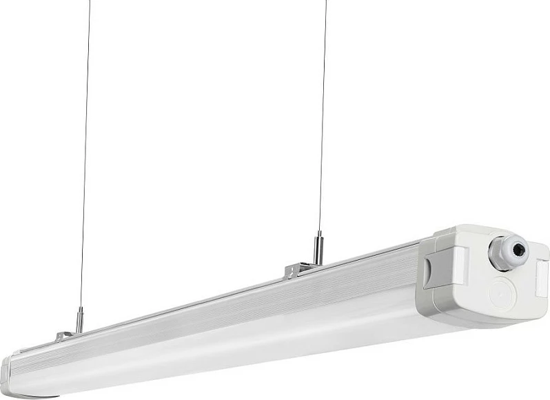 Ndriçues LED tri-proof Synergy21 150cm, tri-color, me sensor PIR, i bardhë
