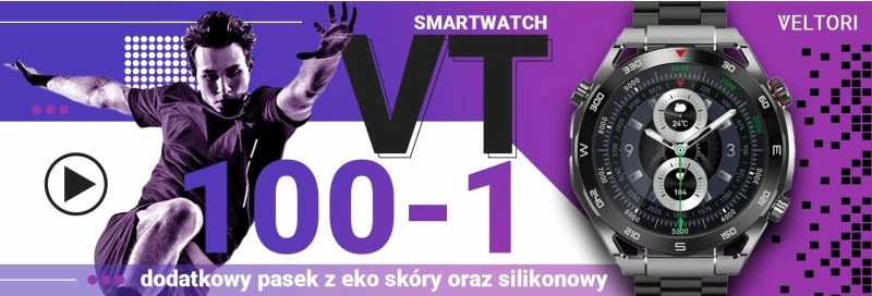 Smartwatch VELTORI unisex, e zezë