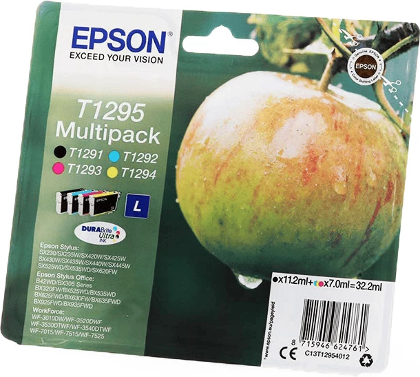Kartusha boje, Epson T1295 / C13T12954012, multipack BK/C/M/Y, e zezë/cian/magenta/e verdhë