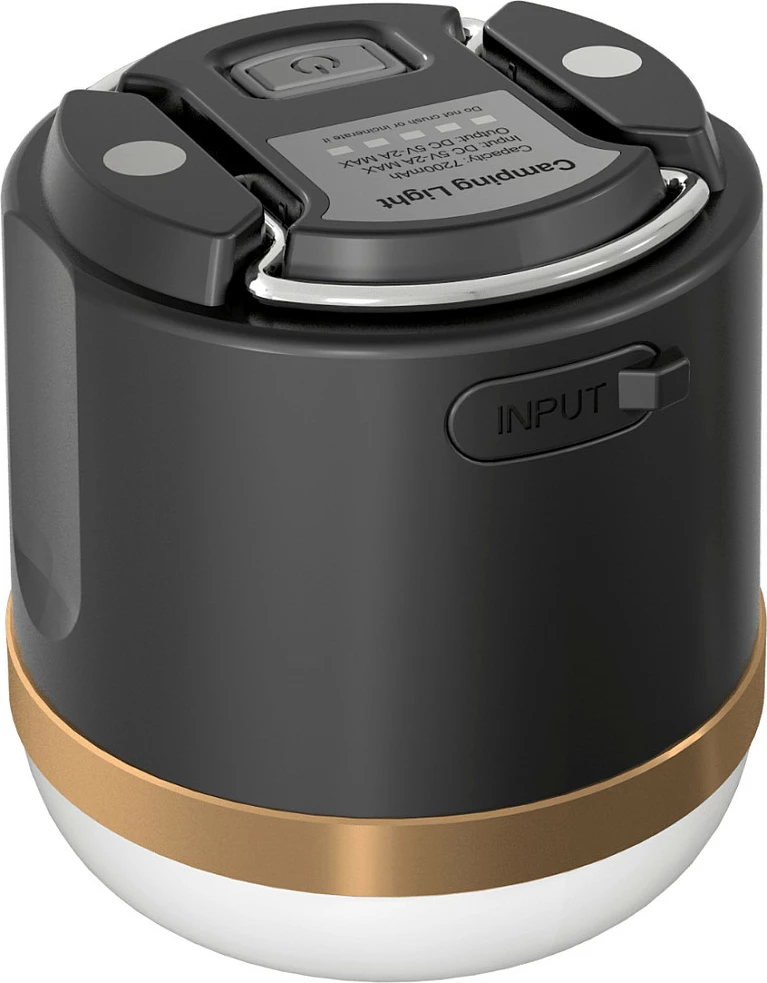 Dritë kampingu EcoFlow SCLI-B, bateri, 400 lm, e zezë, e artë, e bardhë