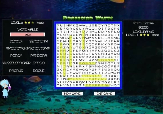 Professor Watts Word Search: Into The Ocean EN Global