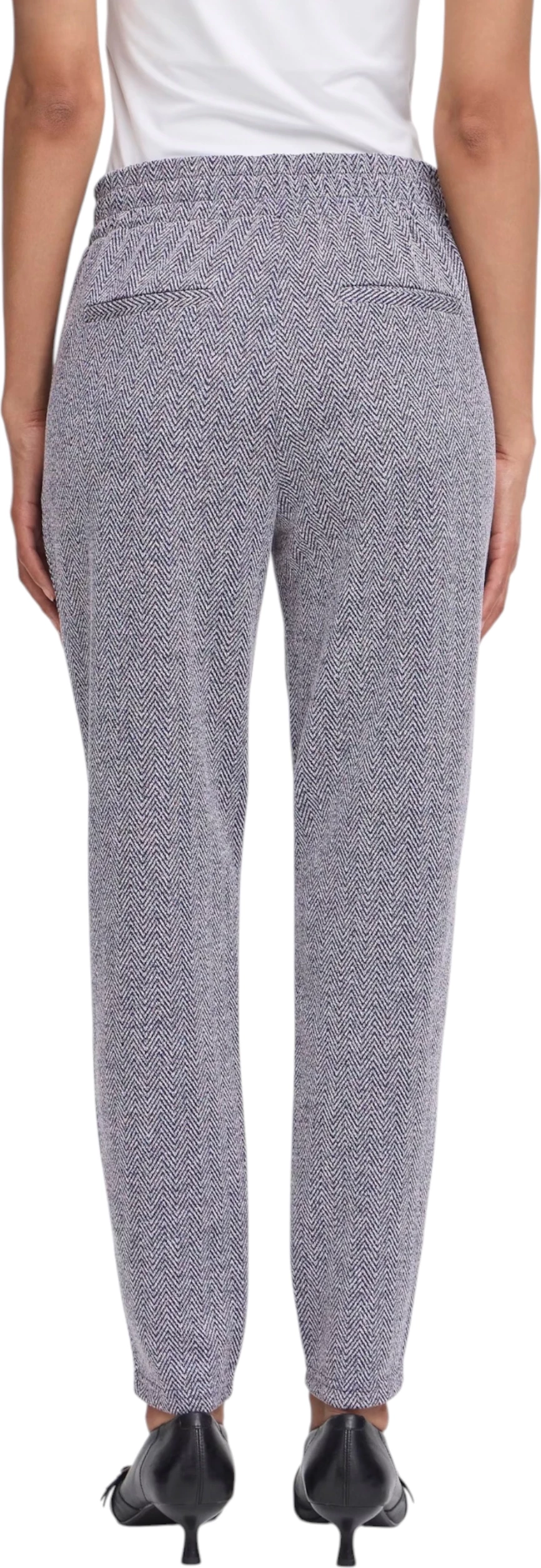 Pantallona për femra Ichi IHKATE JACQUARD PA8 20121601, blu [Madhësia: S]