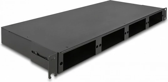 Patch panel fibër optike DeLOCK 19" HD 1U, rackmount, i zi