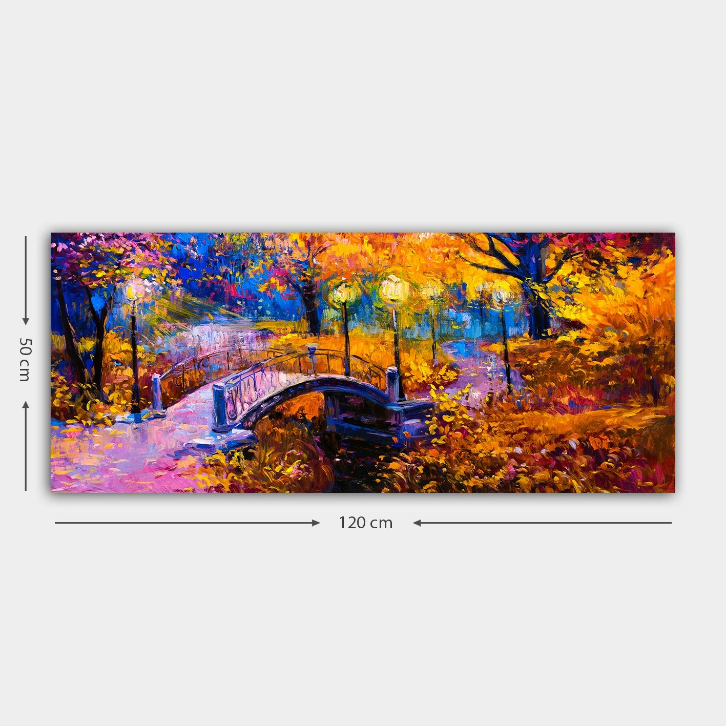Pikturë dekorative në kanavacë, shumëngjyrëshe, YTY3502432915_50120, 50x120cm