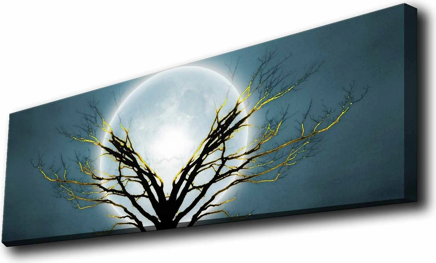 Pikturë dekorative me drita LED, shumëngjyrëshe, 30x90cm, Wallity 3090KTLGDACT-018