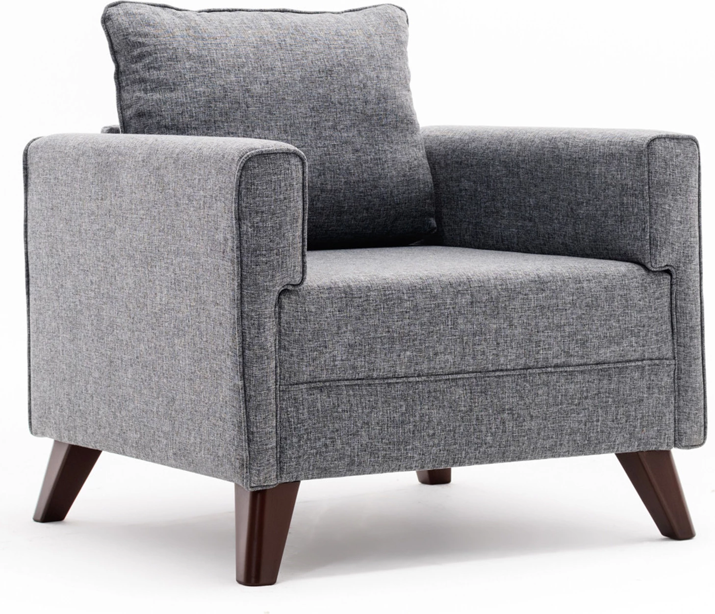 Fotel njëvendëshe Atelier del Sofa, Bella, ngjyrë gri