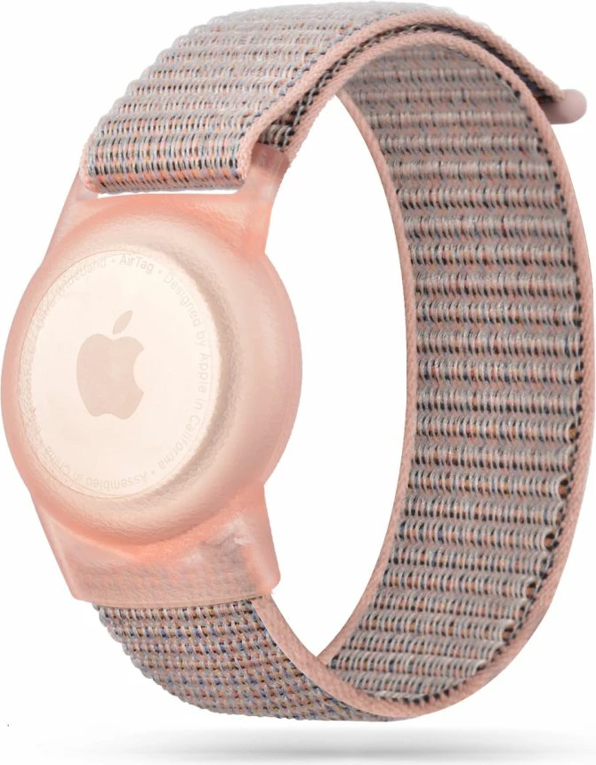 Rrip najloni Tech-Protect për fëmijë për Apple AirTag, Rozë