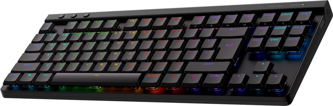 Tastierë Logitech G515 TKL Lightspeed, mekanike, RGB, e zezë