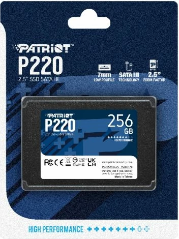 SSD Patriot P220 256GB 2.5" SATA 3 (6Gb/s) P220S256G25