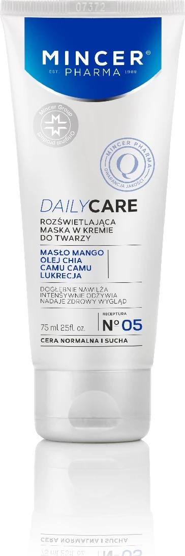 Maskë krem për fytyrë për femra Mincer Pharma DailyCare Illuminating Face Cream Mask No.05, 75ml