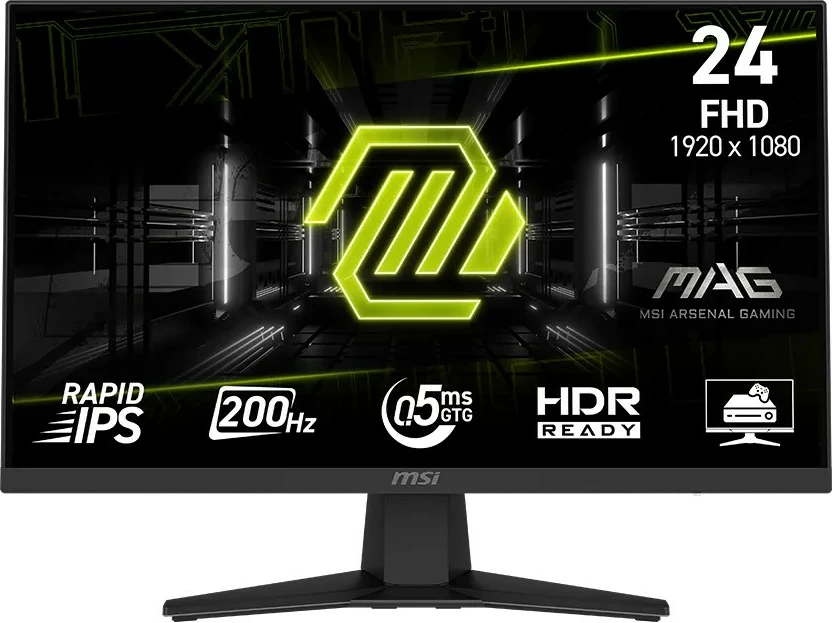 Monitor MSI MAG 244F 23.8\" FHD 200Hz Rapid IPS 0.5ms Flat LED, zi