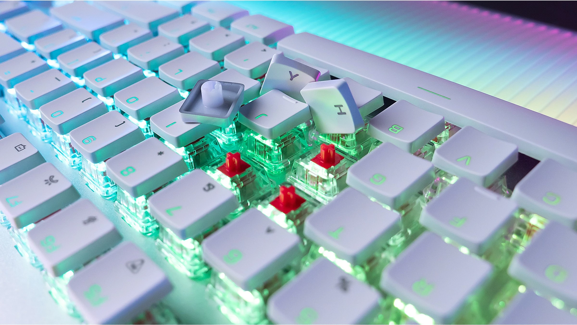 Tastierë gaming Turtle Beach Vulcan II Max, RGB, e bardhë