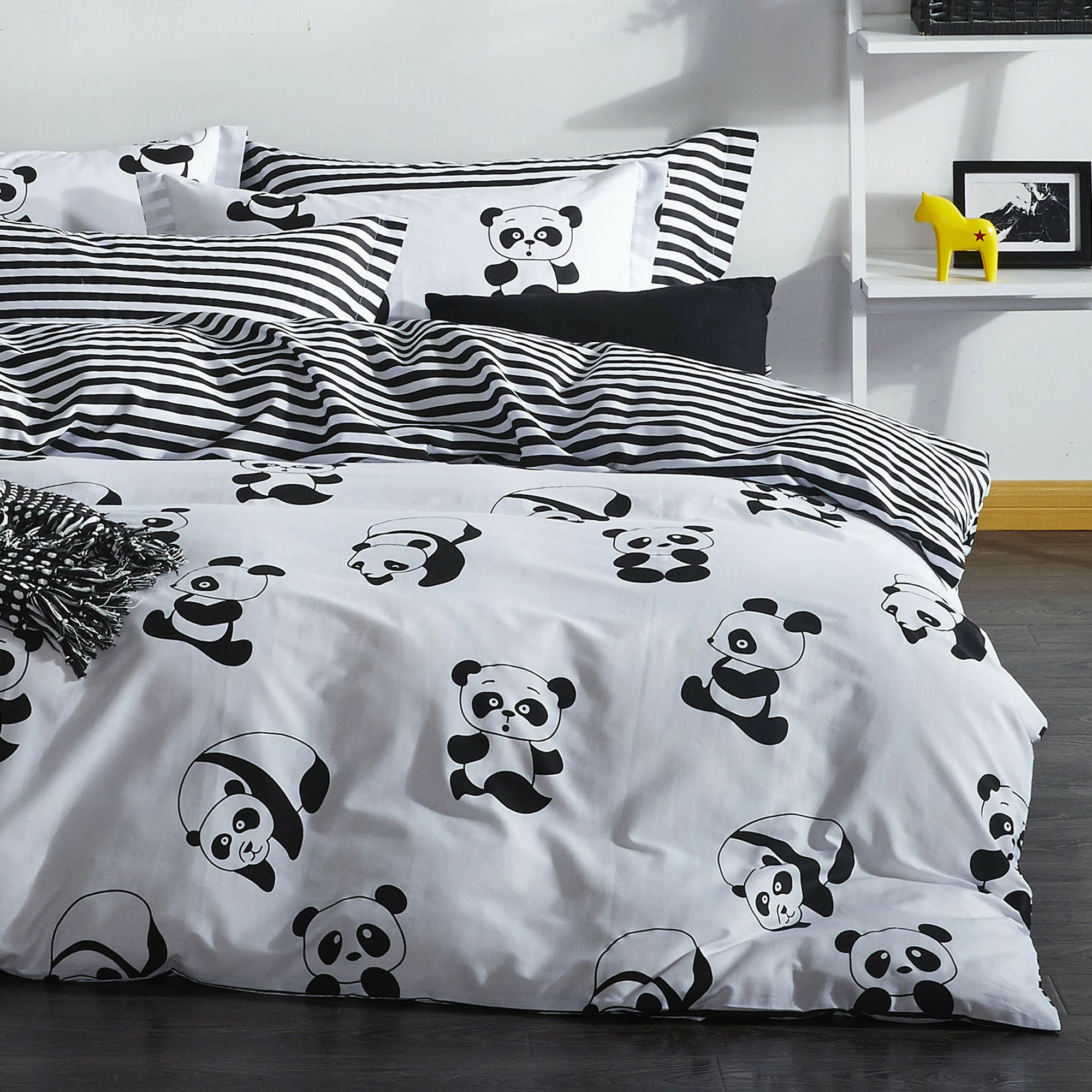 Set mbulesë për jorgan dopio, panda, L'Essentiel Linge de Maison