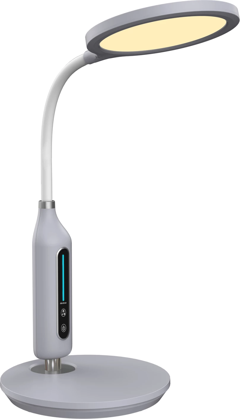 Llambë tavoline LED, BLAIN FH4460.07, gri ABS-bardhë silikon