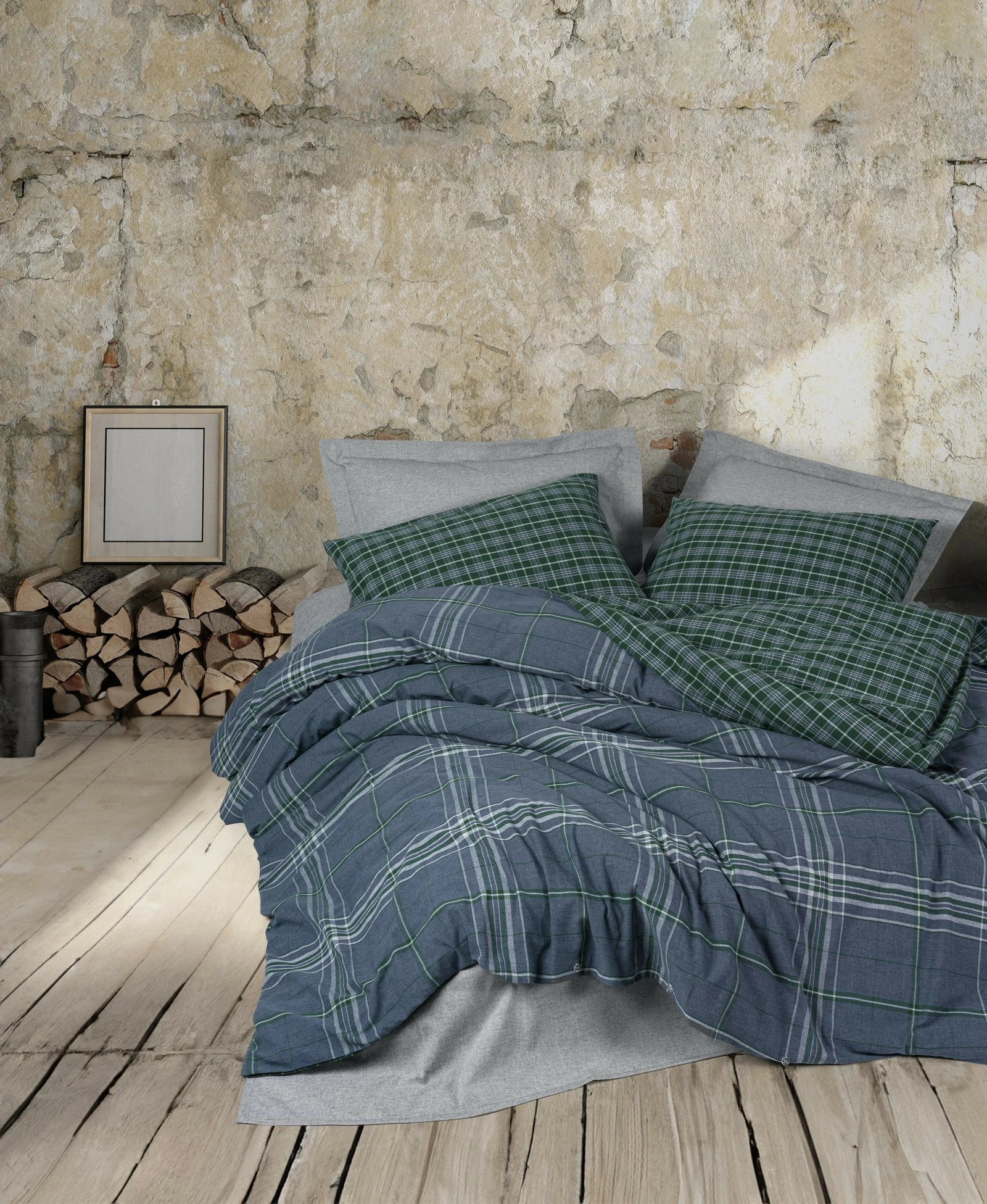 Set mbulesë jorgani për një person, Isola, ngjyrë kaltër