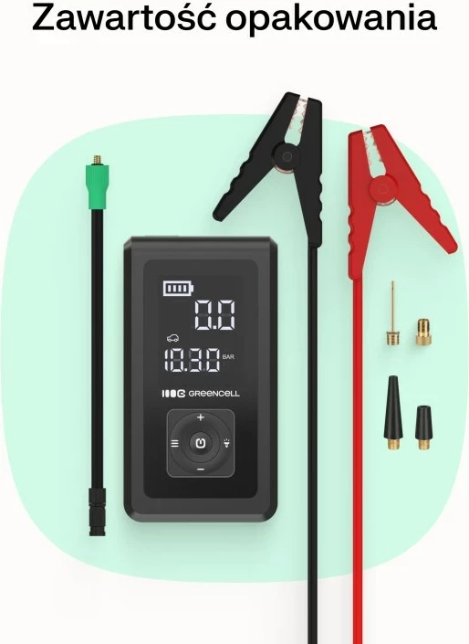 Power bank Green Cell CJSGC03, 8000 mAh, E zezë, Jeshile e çelët