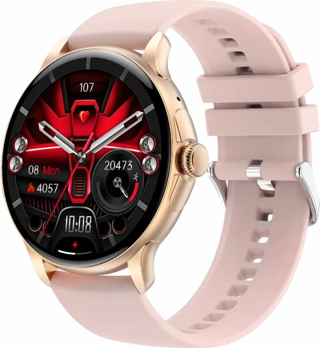 Smartwatch për femra Rubicon, rozë gold