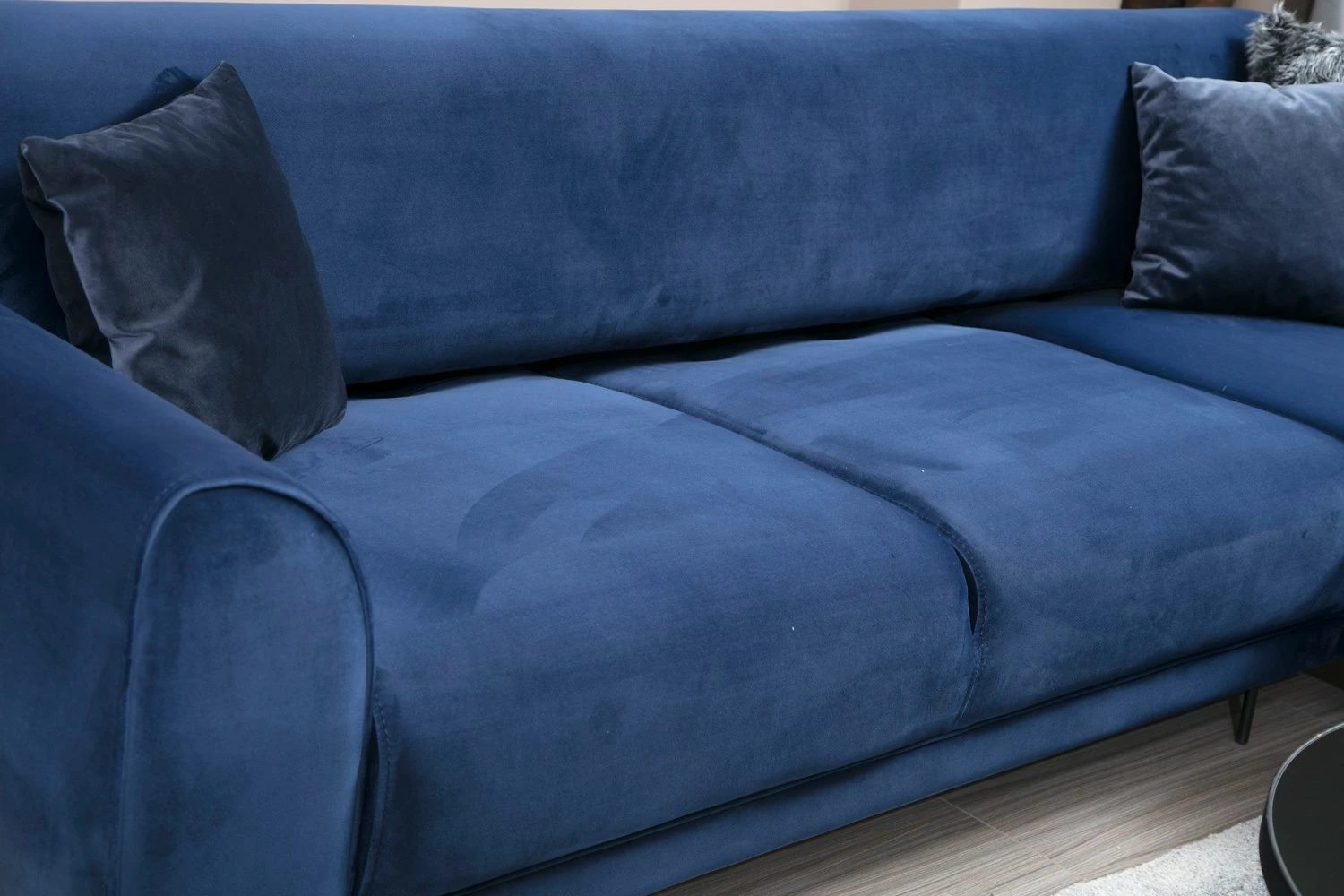 Kënd divan-krevat Atelier del Sofa, kënd i djathtë, ngjyrë blu e errët (L3-Chl)