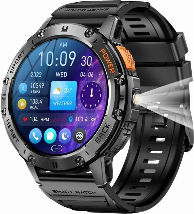 Smartwatch Gravity për të gjithë, e zezë