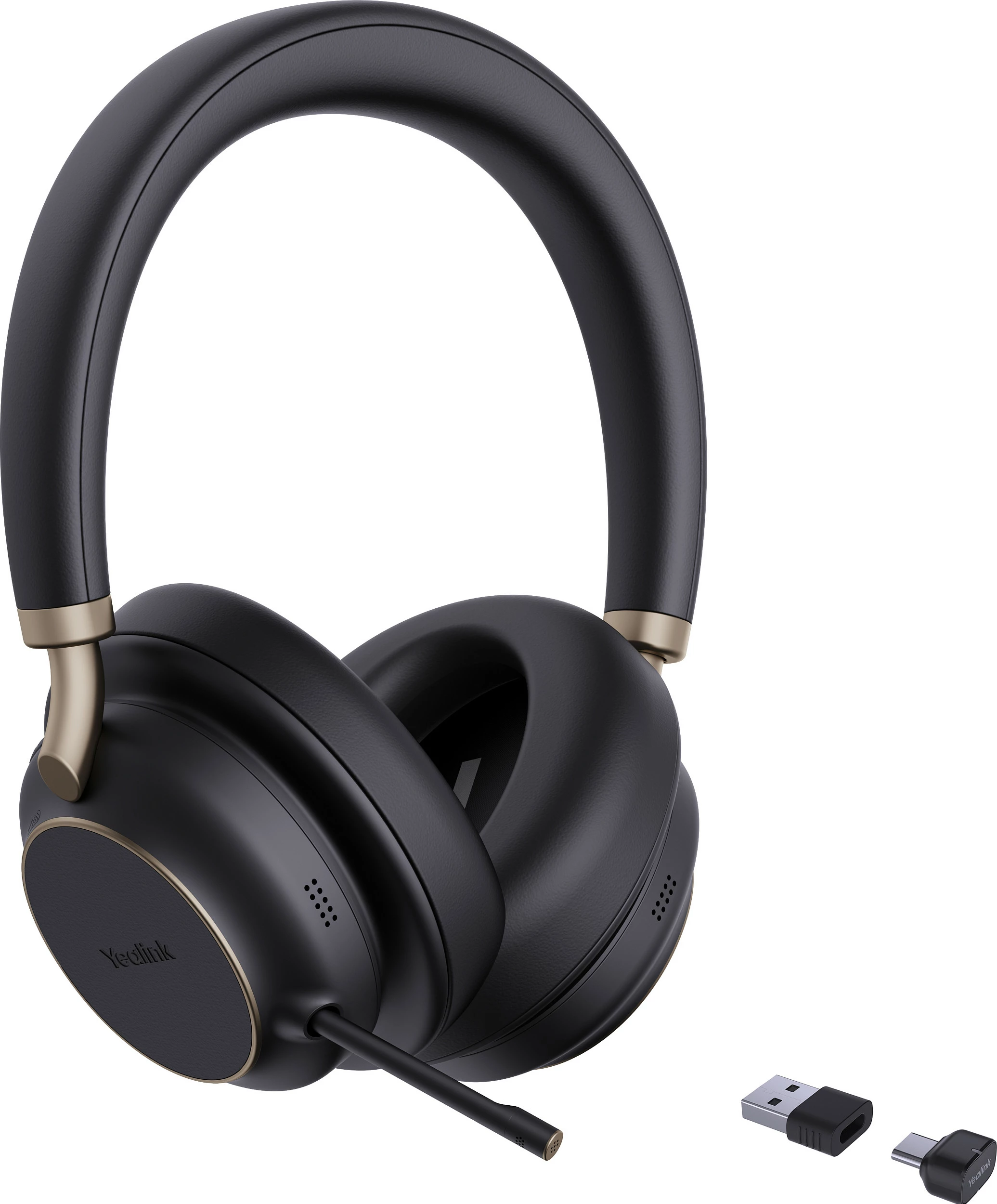 Kufje Yealink BH76 Plus UC, Bluetooth 5.3, USB-C/A, e zezë