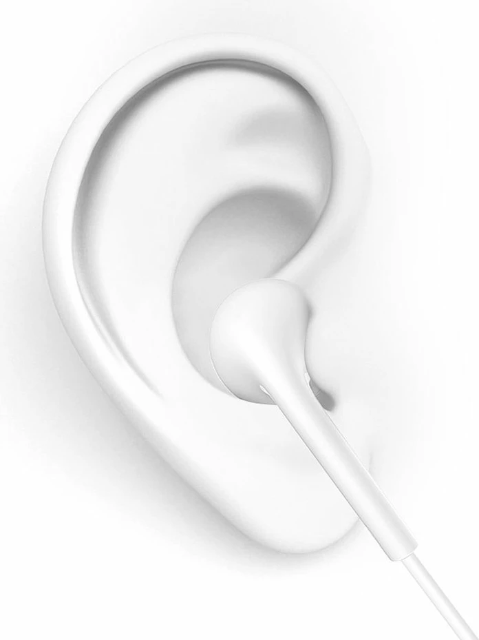 Kufje in-ear Dudao X10S me kabllo, mini jack 3.5mm, të bardha