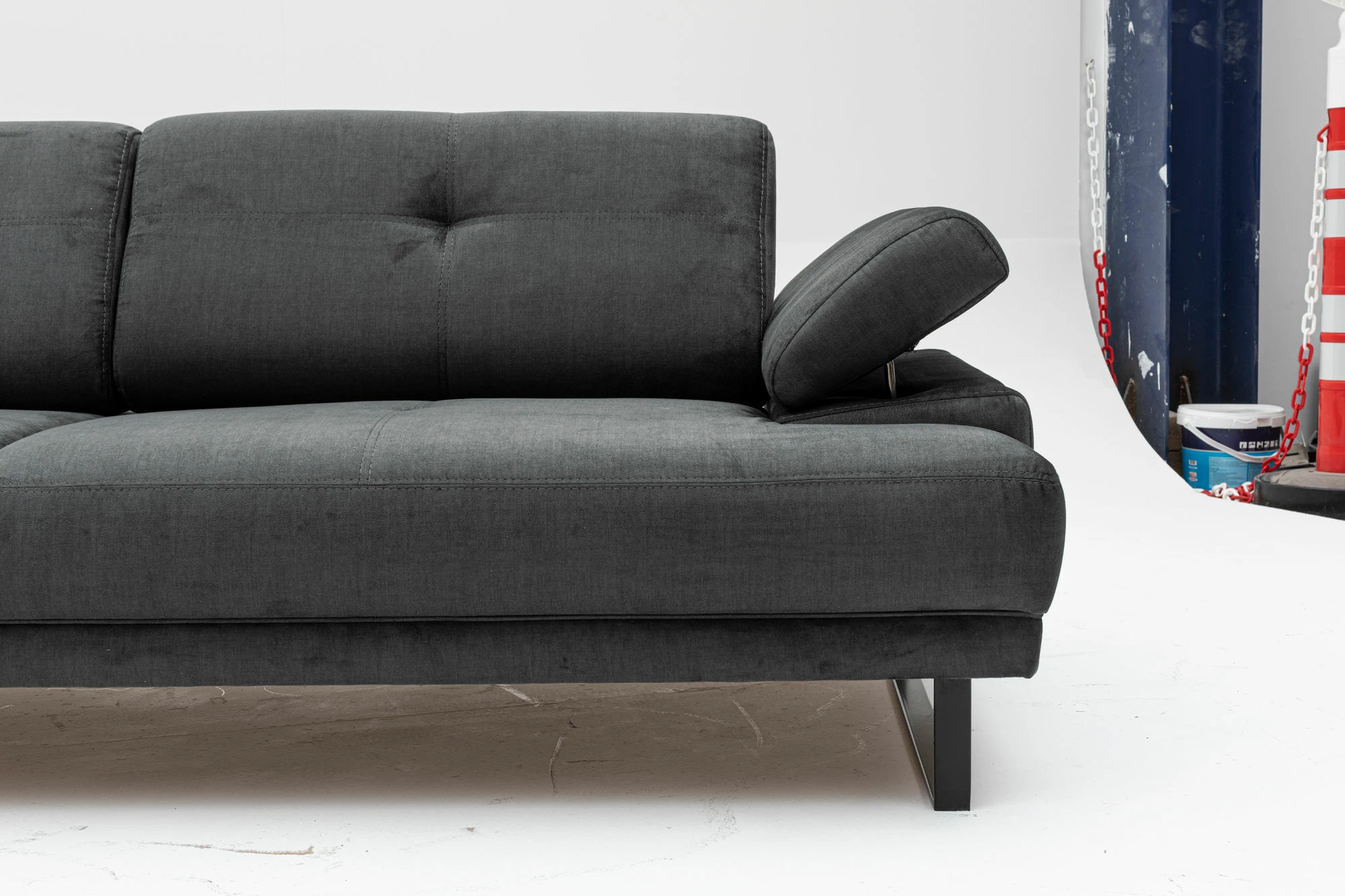 Divan-krevat 3 vendësh, Atelier del Sofa, Mustang, antracit