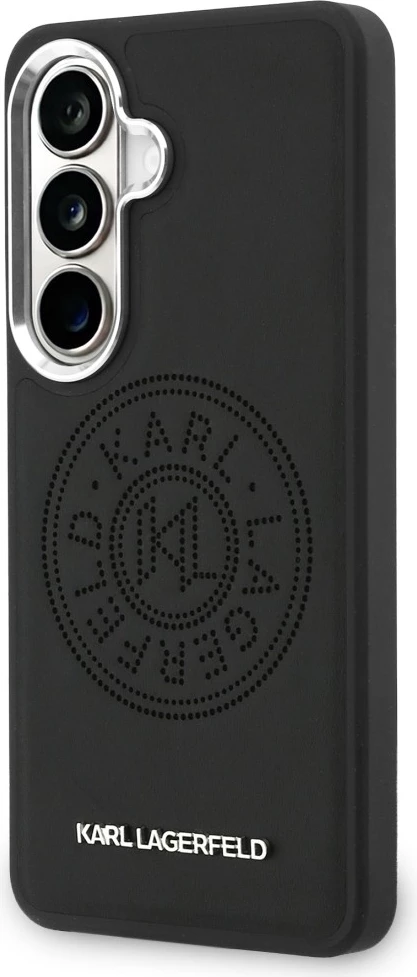 Mbështjellës Karl Lagerfeld Perforated KL MagSafe për Samsung Galaxy S26+, i zi