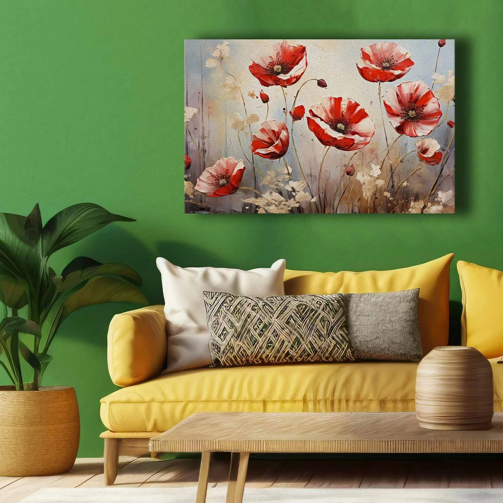 Pikturë dekorative në kanavacë, shumëngjyrëshe, 45x70cm, Wallity 4570softc-006