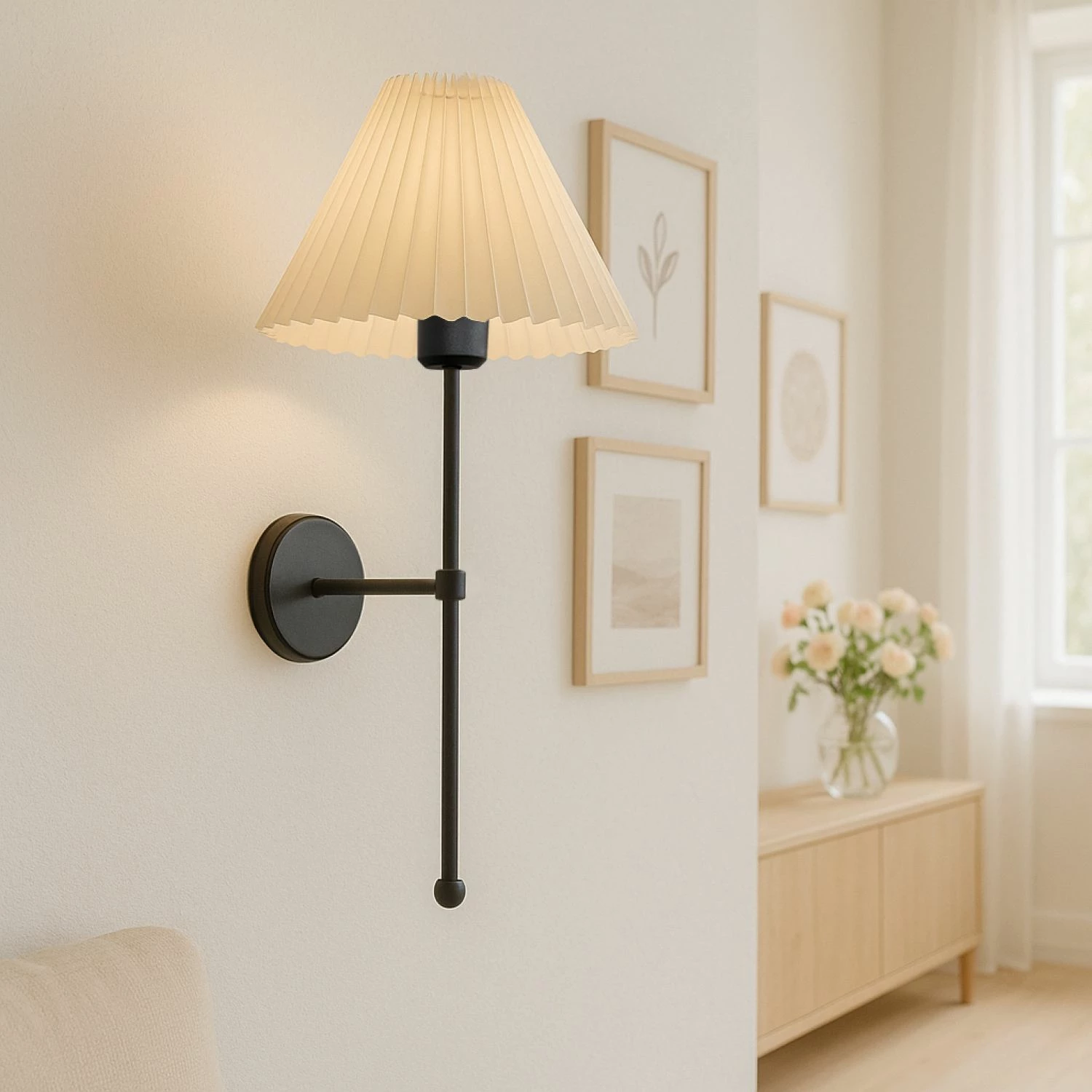 Llambë muri Opviq, krem dhe e zezë, 241988