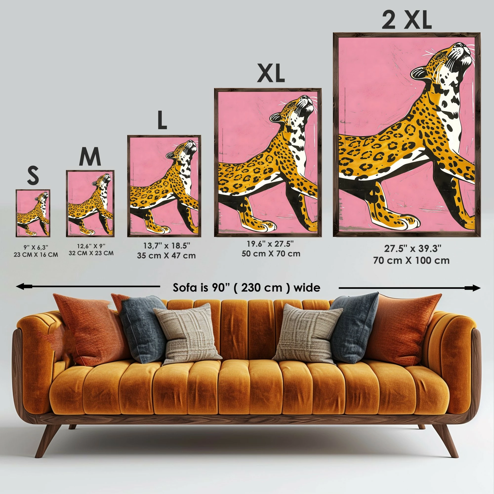 Pikturë dekorative me kornizë MDF, shumëngjyrëshe, Wallity, GE140-L