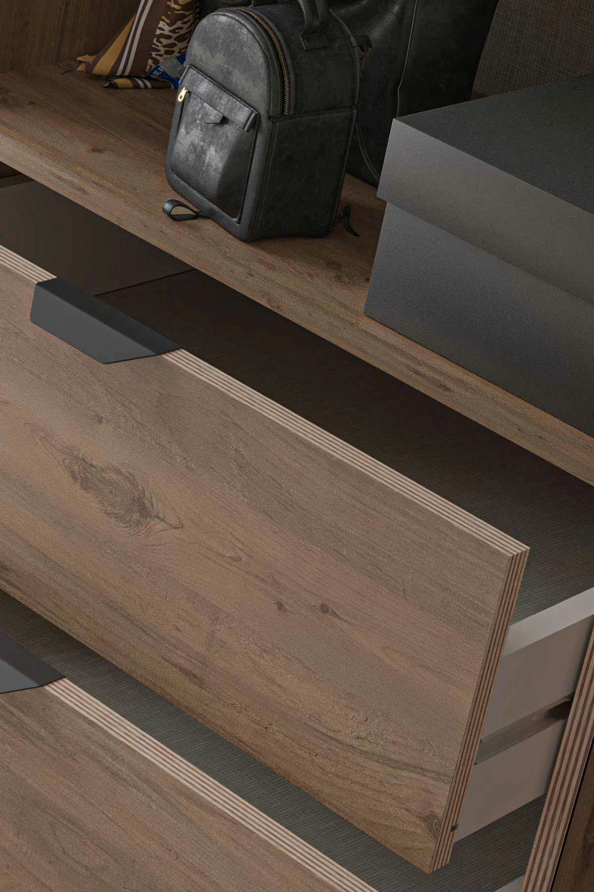 Dollap Skye Decor Arden 3, ngjyrë Atlas Pine