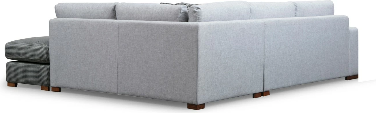 Këndare Atelier del Sofa, Loop 2, ngjyrë gri e çelët, me pouf