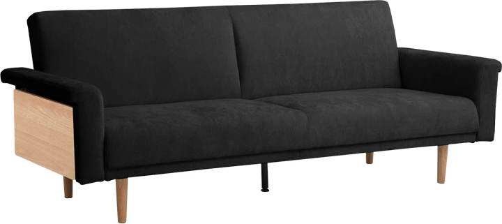 Krevate divan Flexo, stof antracit, 220x84.5x82cm