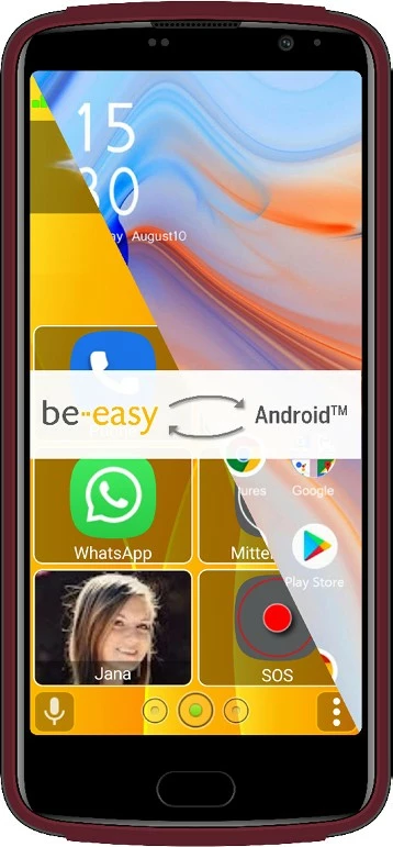Celular bea-fon M7 Lite 4G, i kuq