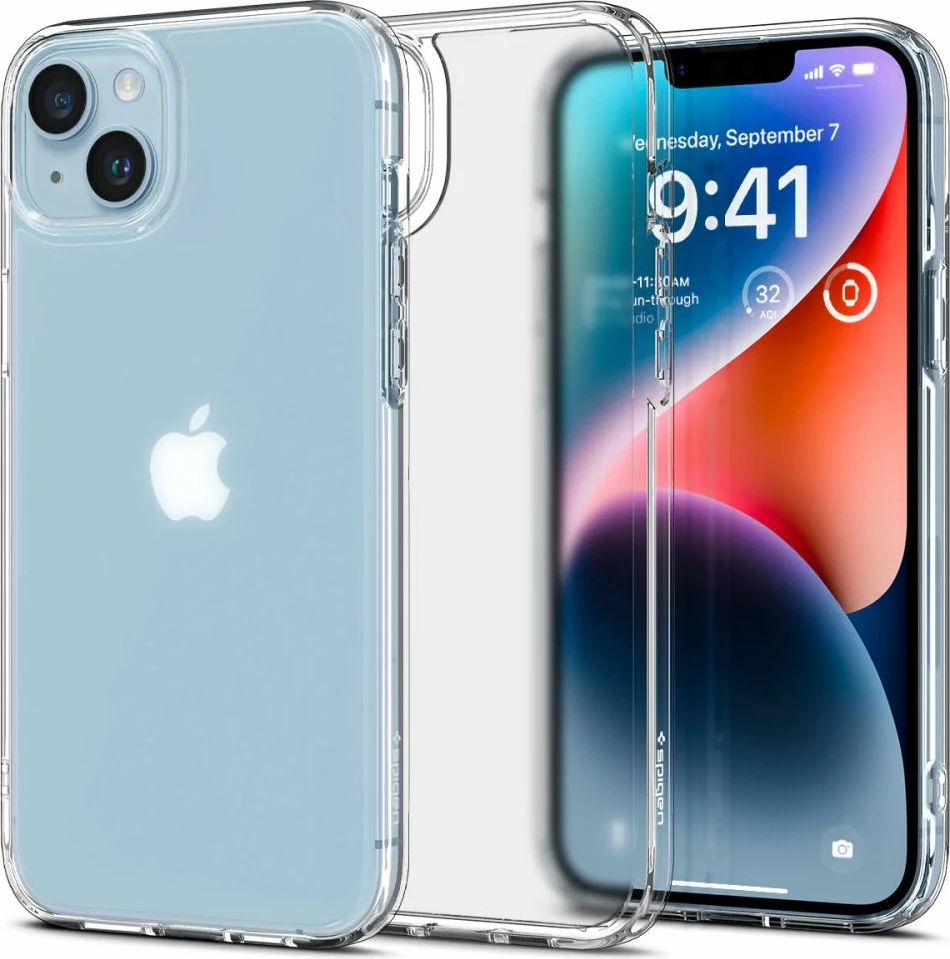Mbështjellës Spigen Ultra Hybrid për iPhone 14 Plus, Transparent