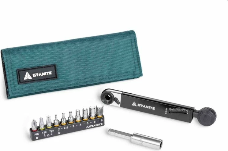 Set çelësa momenti Granite për biçikletë, jeshil