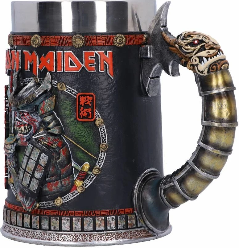 Krigël NEMESIS NOW Iron Maiden Senjutsu "Samurai Eddie", rezinë me insert inox të heqshëm