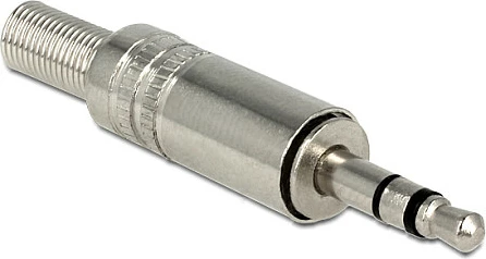 Prizë audio 3.5 mm DeLOCK 65532, metal, për saldim, argjend