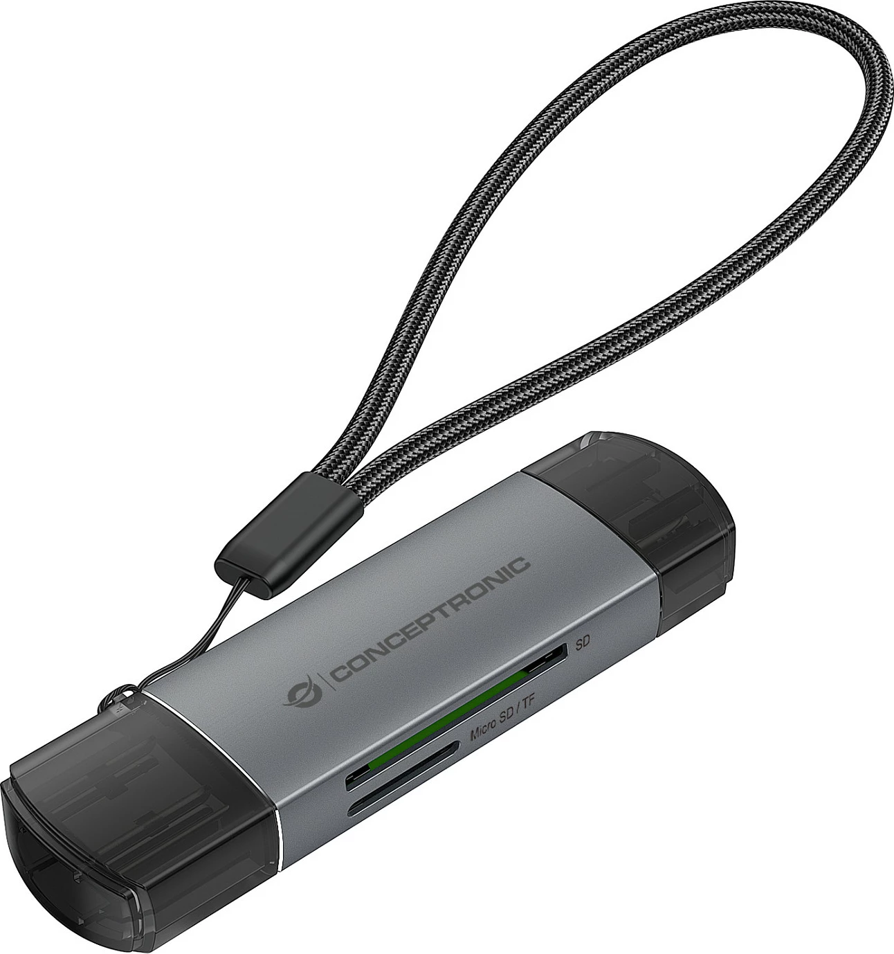 Lexues kartelash Conceptronic USB 3.2 Gen1 USB-A/USB-C, SD/microSD, 5Gbps, gri