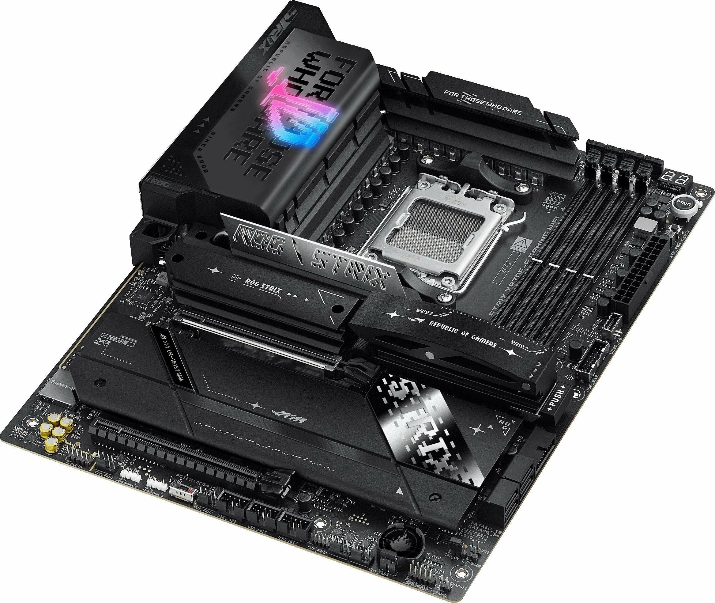 Pllakë amë Asus ROG STRIX X870E-E Gaming WiFi ATX DDR5 PCIe 5.0 Wi‑Fi 7 USB4 5GbE
