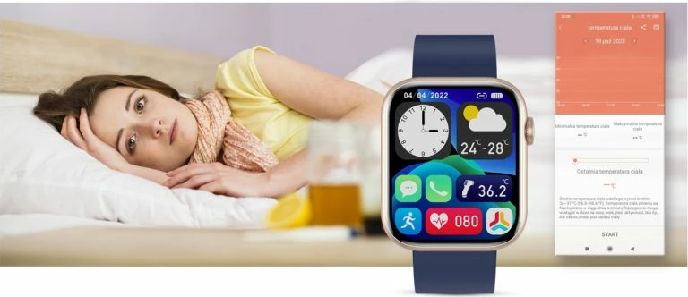 Smartwatch për femra Gravity, e zezë
